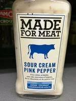 Mängden socker i Made for meat Sour cream Pink pepper