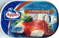 Mängden socker i Hering in Pfeffer Creme