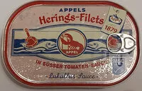 Mängden socker i Appels Herings-Filets in süsser Tomaten-Sauce