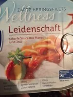 Mängden socker i Wellness Leidenschaft zarte Heringsfilets