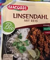 Mängden socker i Linsen Dahl mit Reis