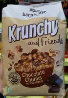 Mängden socker i Krunchy Chocolate chunks mit cornflakes