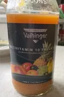 Mängden socker i Multivitamin 10 Früchte