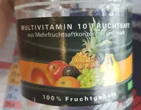 Mängden socker i Multivitamin 10 Fruchtsaft
