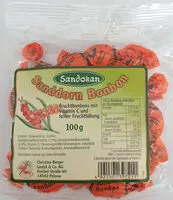 Mängden socker i Sanddorn Bonbon