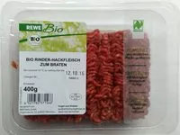 Mängden socker i Bio Rinder-Hackfleisch zum Braten