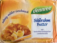 Mängden socker i Süßrahm Butter