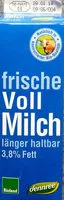 Mängden socker i frische Vollmilch