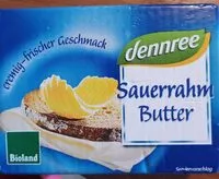 Mängden socker i dennree Sauerrahmbutter