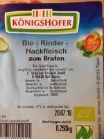 Mängden socker i Rinderhackfleisch Bio
