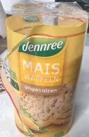 Mängden socker i Maiswaffeln ungesalzen