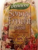 Mängden socker i Sonnenfrucht Müsli