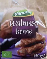 Mängden socker i Bio Walnusskerne, Hälften