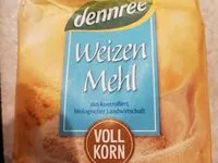 Mängden socker i Weizenmehl Vollkorn