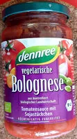 Mängden socker i vegetarische Bolognese