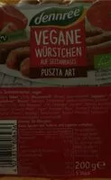Mängden socker i Vegane Würstchen auf Seitanbasis