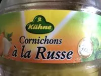 Mängden socker i Cornichons à la Russe