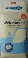 Mängden socker i Weizenmehl 405