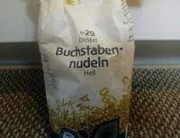 Mängden socker i Buchstabennudeln