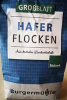 Mängden socker i Haferflocken Grossblatt