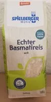 Mängden socker i Echter Basmatireis
