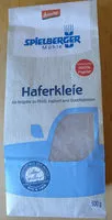 Mängden socker i Haferkleie ( Bio ) Spielberger Mühle