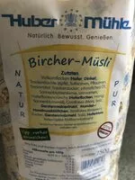 Mängden socker i Bircher Müsli Natur
