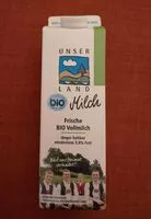 Mängden socker i Unser Land Milch