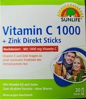 Mängden socker i Vitamin C 1000