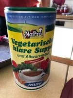 Mängden socker i Asal Vegetarische Klare Suppe