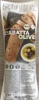 Mängden socker i Organic ciabatta olive