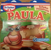 Mängden socker i Paula Schoko-Haselnuss Pudding