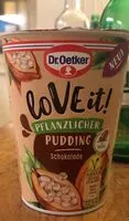 Mängden socker i loVe it! Pflanzlicher Pudding Schokolade