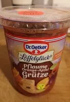 Mängden socker i Pflaume Orange Äpfel Grütze