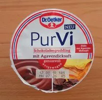 Mängden socker i Pur Vi SChokoladenpudding mit Agavendicksaft