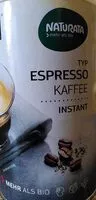 Mängden socker i Typ Espresso Kaffee Instant