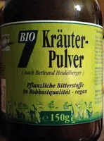 Mängden socker i BIO 7 Kräuter-Pulver (nach Bertrand Heidelberger)