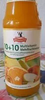Mängden socker i 10+10 Multivitamin Mehrfruchtnektar