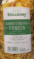 Mängden socker i Schmetterlings-Nudeln