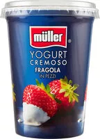 Mängden socker i Yogurt cremoso fragola in pezzi
