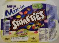 Mängden socker i Smarties & Vanillejoghurt