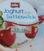 Mängden socker i Buttermilch Joghurt 11 in
