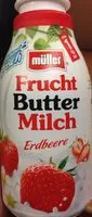 Mängden socker i Fruchtbuttermilch - Erdbeere