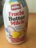 Mängden socker i Butter Milch (Ananas/Kokos)
