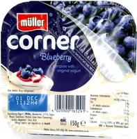 Mängden socker i Corner Blueberry