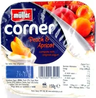 Mängden socker i Corner Peach & Apricot