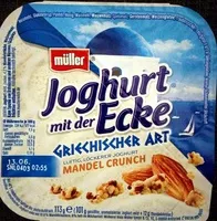 Mängden socker i Joghurt mit der Ecke - Mandel-Crunch