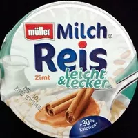 Mängden socker i Müller Milch Reis leicht & lecker Zimt