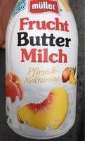 Mängden socker i Fruchtbuttermilch - Pfirsich-Nektarine