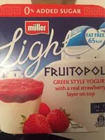 Mängden socker i Muller Light Greek Topolis Strawberry 4P